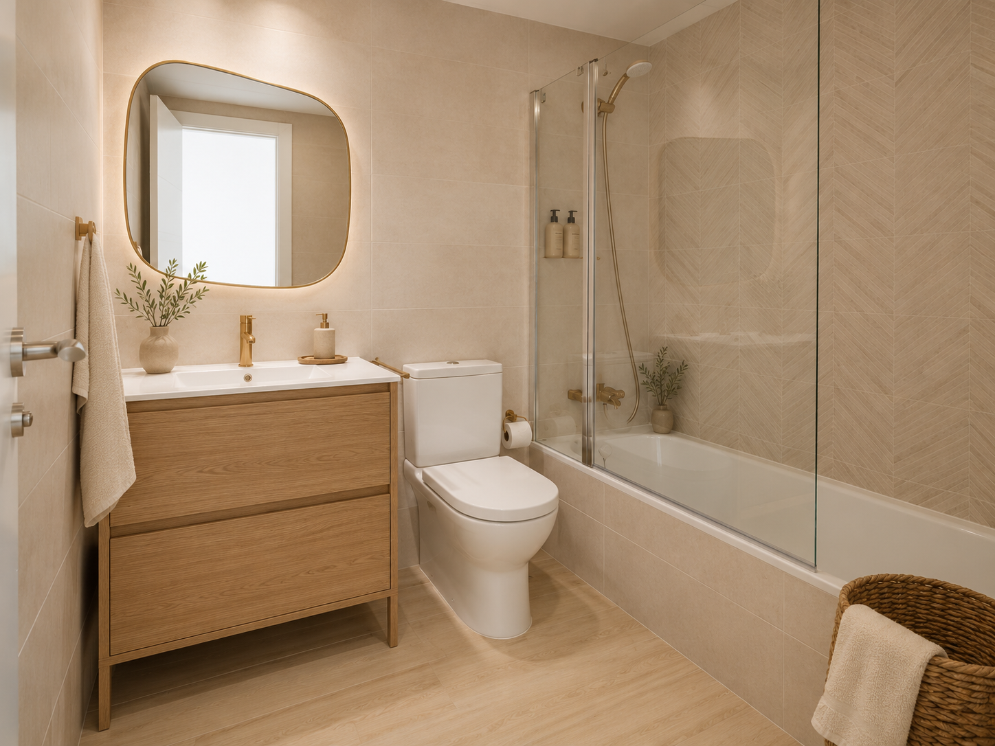 Segundo baño completo del apartamento Aguacate Beach.